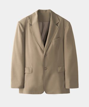 오버사이즈 대디 숄더 블레이저 (MOCHA)