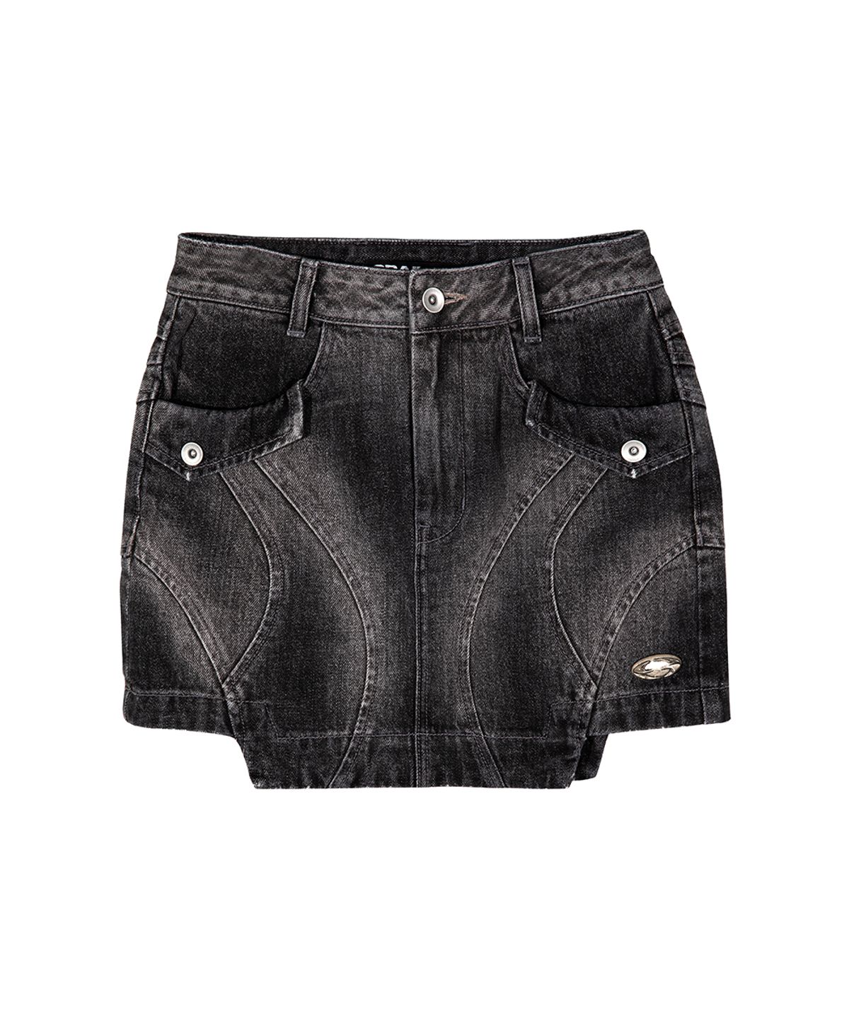 그레일즈(GRAILZ) SPRAY BIKER SKIRT [BLACK]