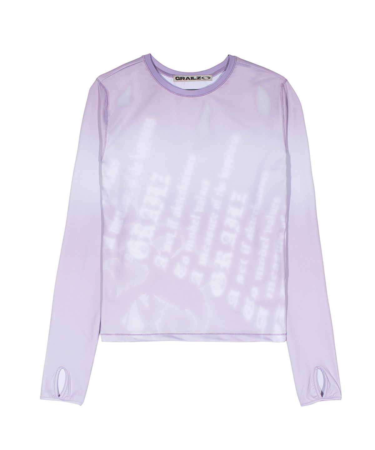 그레일즈(GRAILZ) BLUR LETTERING TOP [PINK]