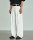 776 코튼 원턱 와이드 팬츠 - 화이트