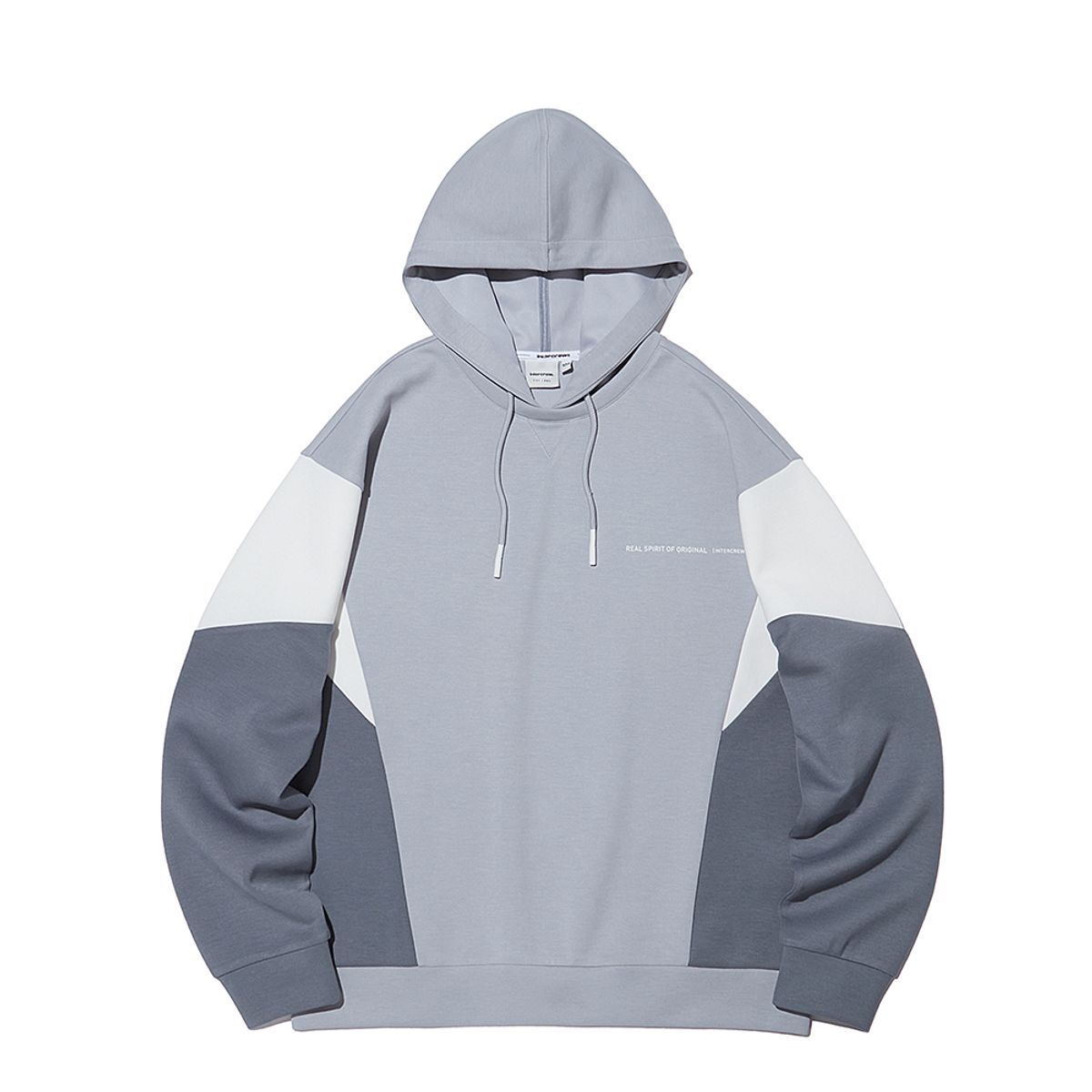 인터크루(INTERCREW) [24SS] 블럭 후드풀오버(시밀러) L그레이 ITY1TH06ALG