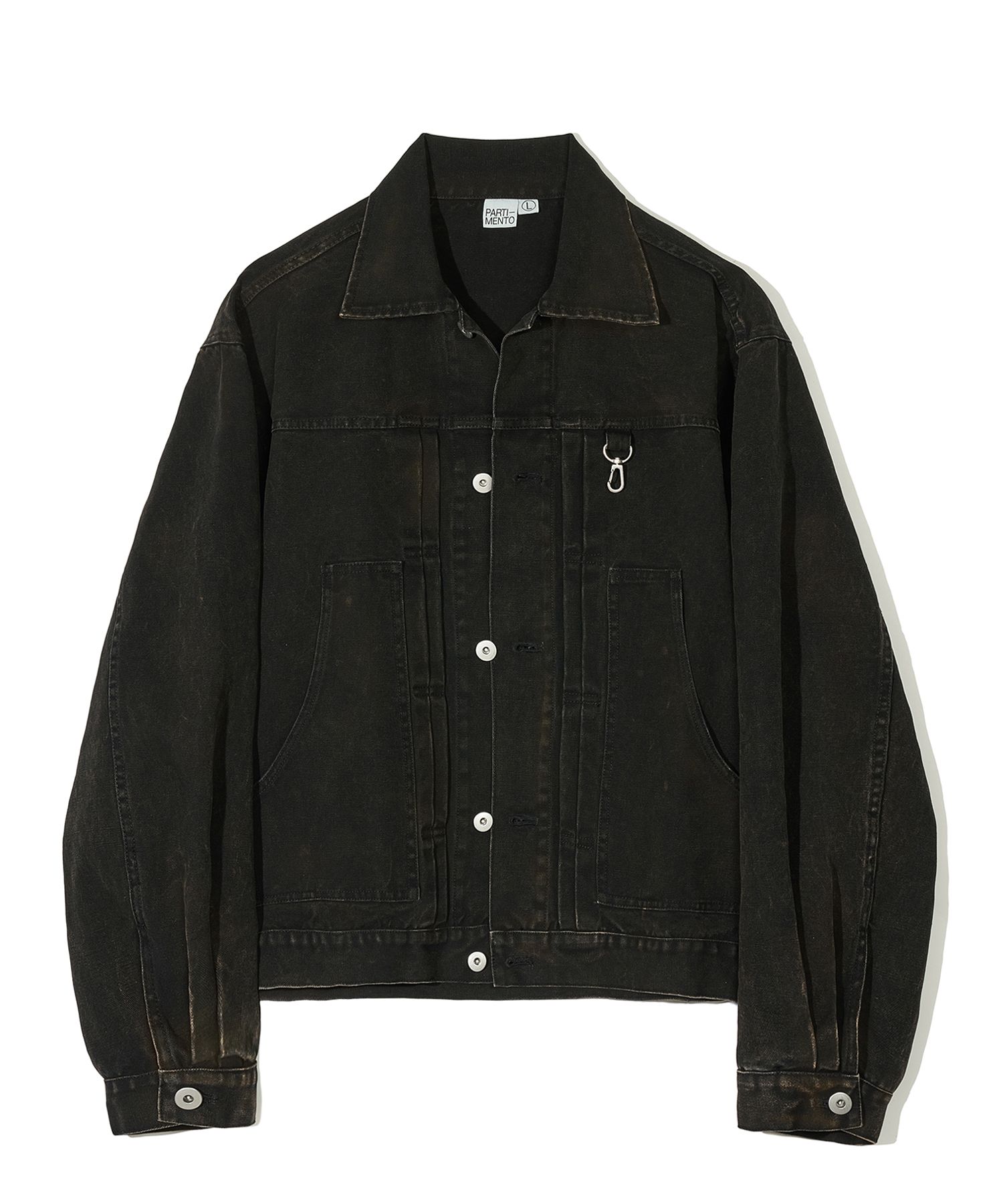 MUSINSA | PARTIMENTO VTG washed carpenter jacket black