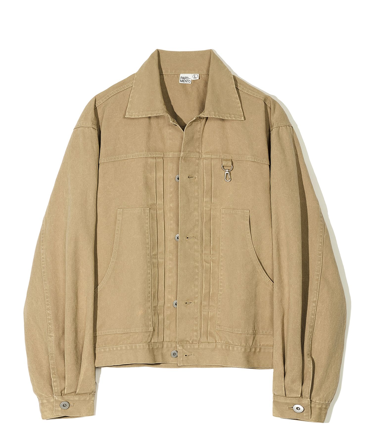 アウターその他 PARTIMENTO VTG washed wide work jacket beige DP-2421 BE MUSINSA | PARTIMENTO VTG washed carpenter jacket beige