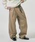 776 코튼 원턱 와이드 팬츠 - 베이지