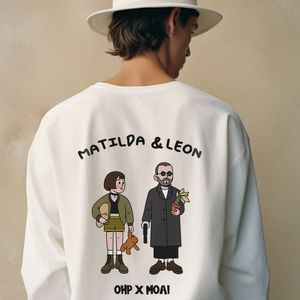 OHP X MOAI b어쎄신and걸 베이직 긴팔티셔츠