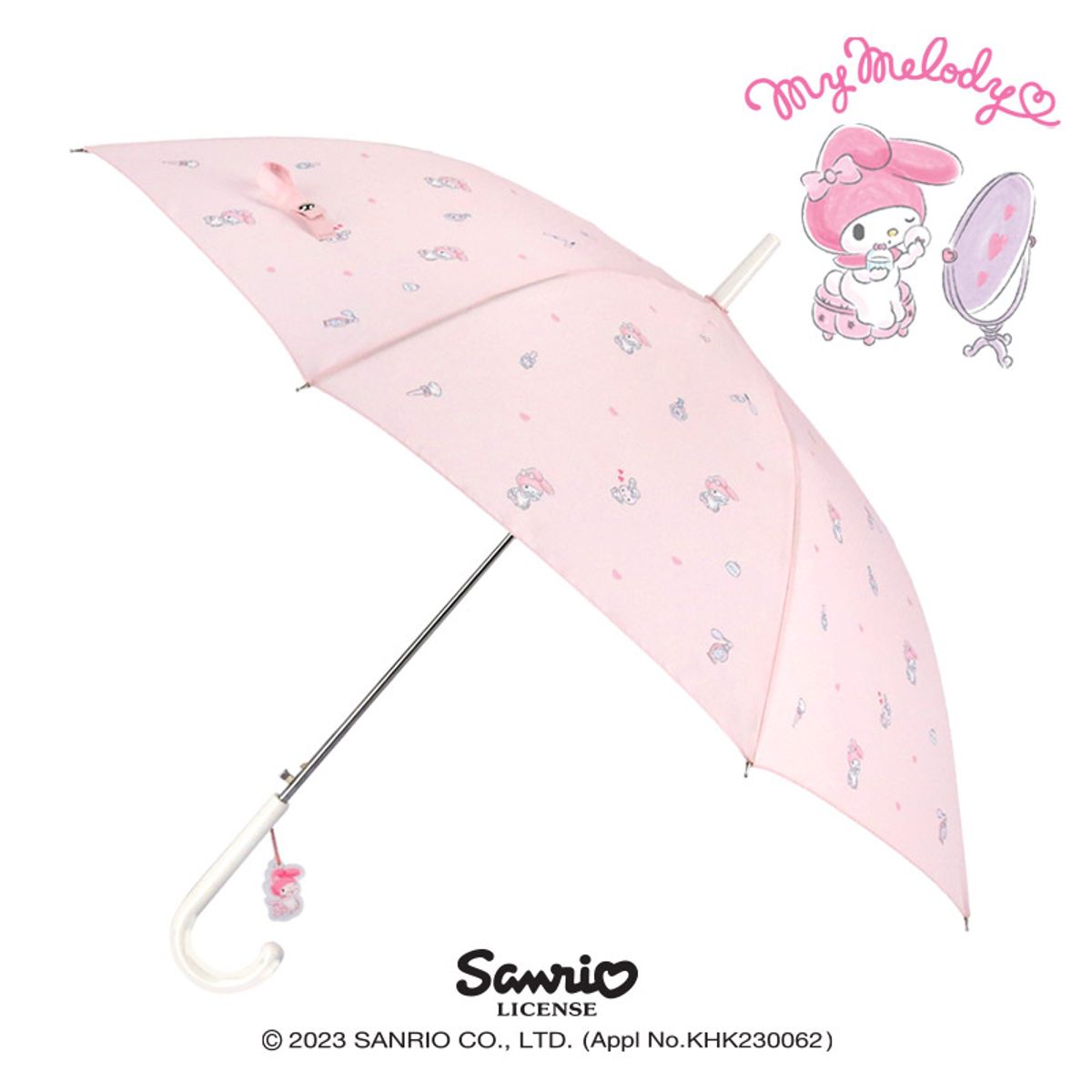 산리오 캐릭터즈(SANRIO CHARACTERS) 마이멜로디 60 악세사리 장우산 MUHKU10064