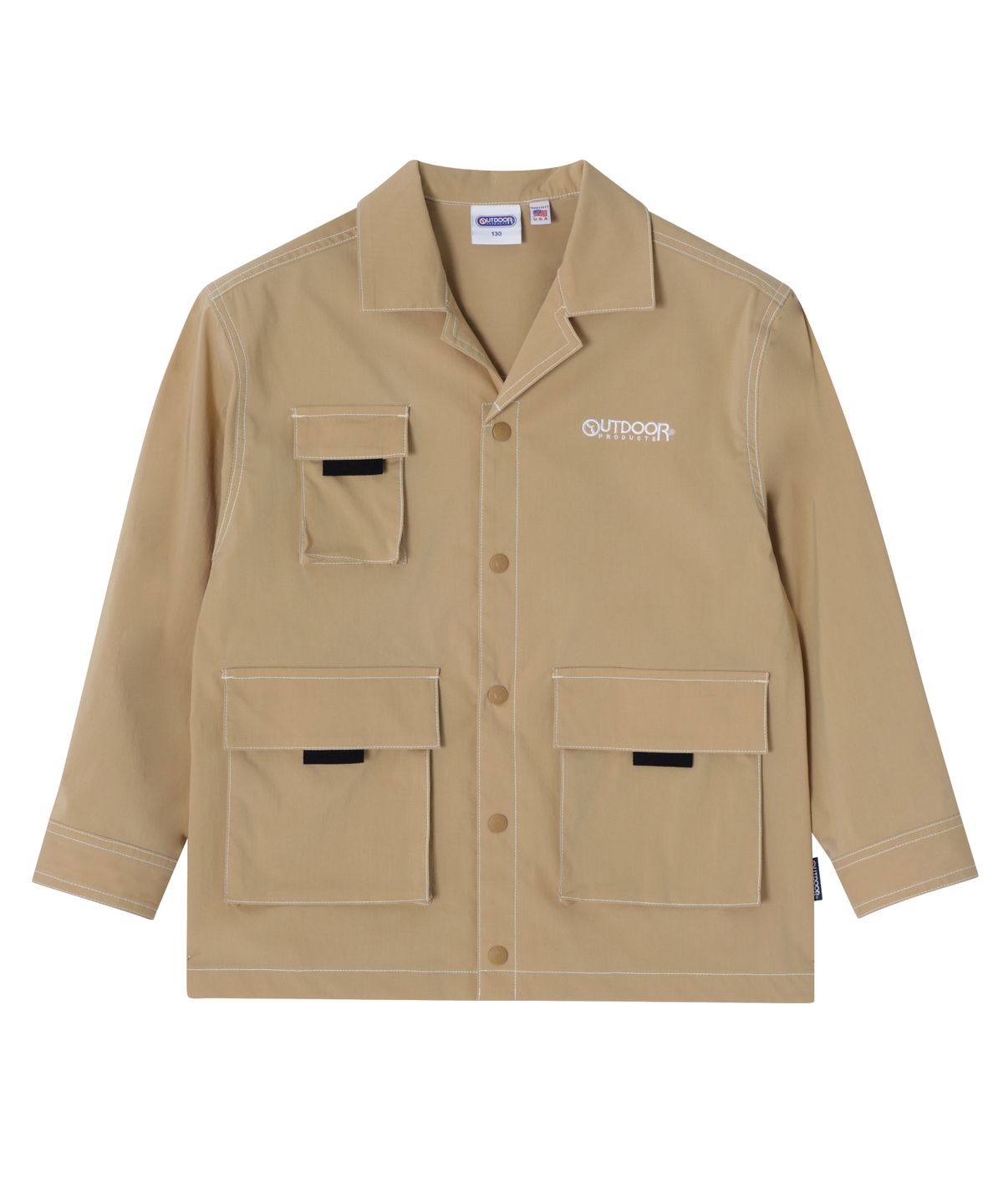 아웃도어 프로덕츠 키즈(OUTDOOR PRODUCTS KIDS) 코프코어 우븐 자켓 (베이지) OD241OJK02_BEI