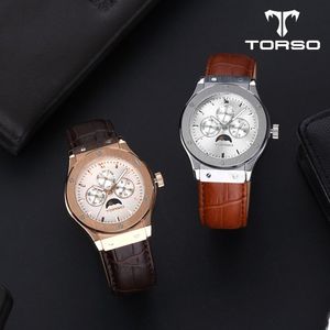 TI002L 썬앤문 멀티 워치 남자 가죽 시계