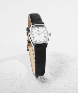 여성 가죽시계 MS246-30 WH/BK