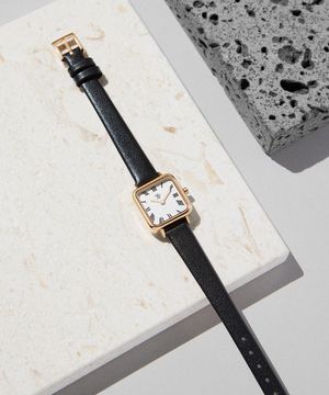 여성 가죽시계 MS246-10A RWH/BK