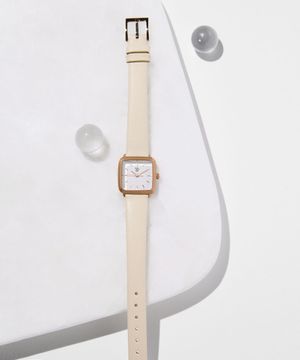 여성 가죽시계 MS246-22 RWH/IV