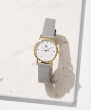 여성 가죽시계 MS246-21 GWH/GR