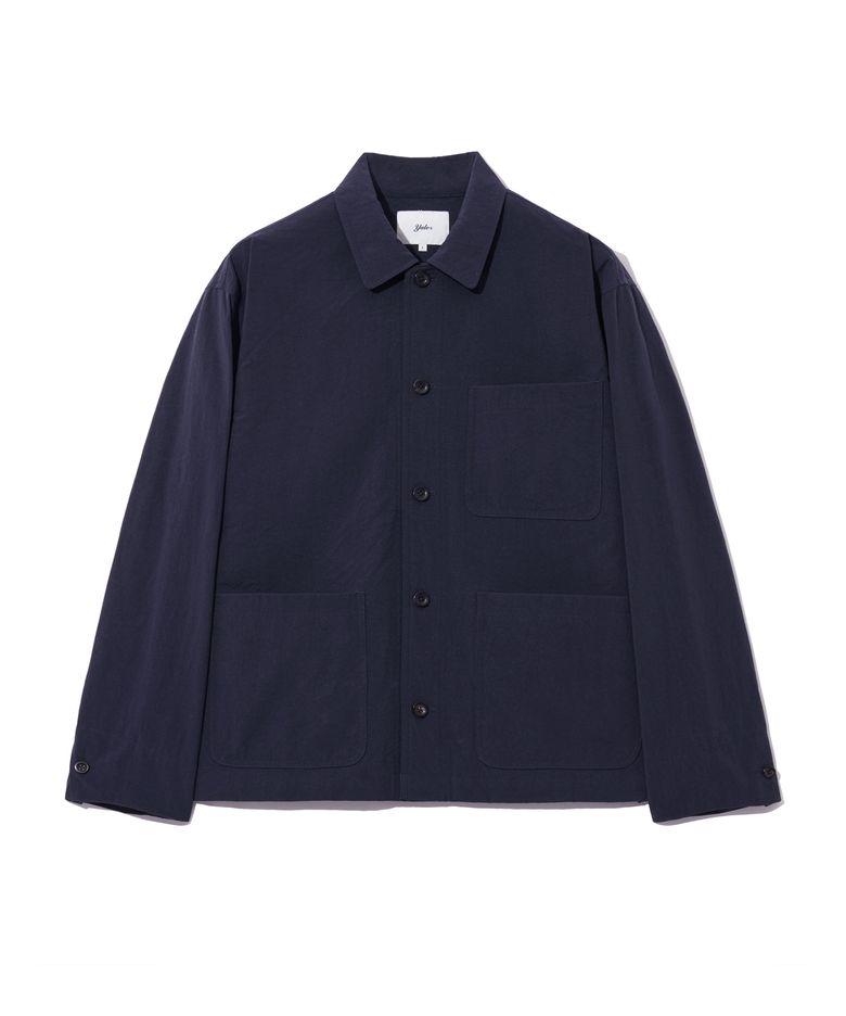 NYLON OXFORD W/R FRENCH WORK JACKET NAVY