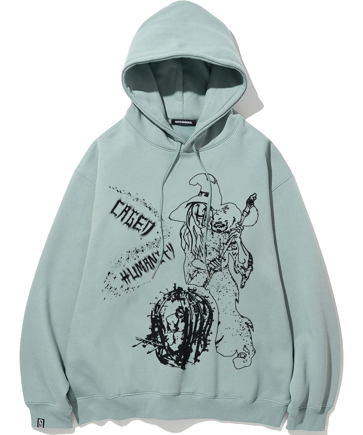 낫포너드(NOT4NERD) Caged Humanity Pullover Hood - Emerald