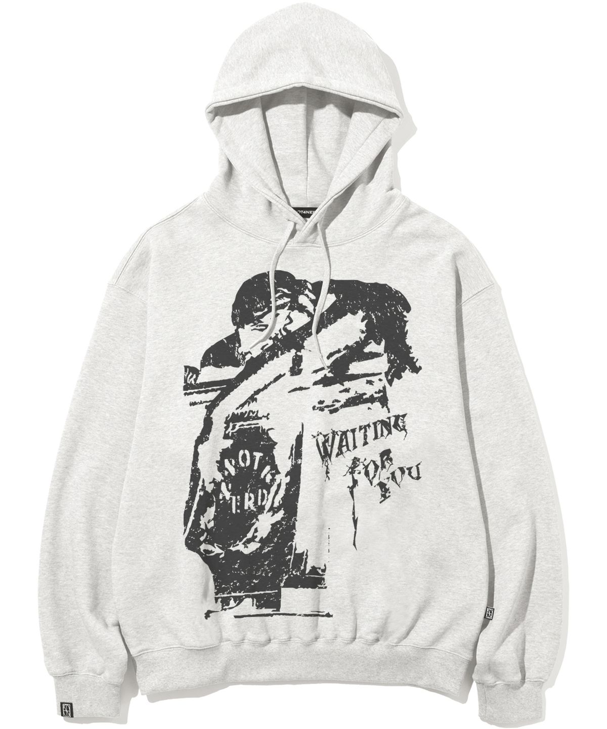 낫포너드(NOT4NERD) Waiting For You Pullover Hood - Grey