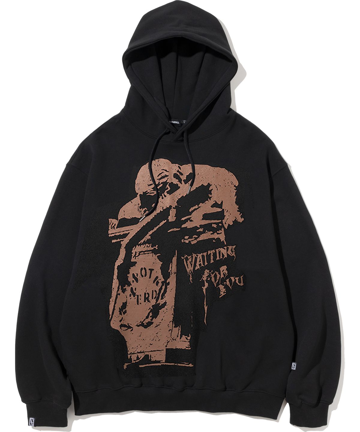 낫포너드(NOT4NERD) Waiting For You Pullover Hood - Black