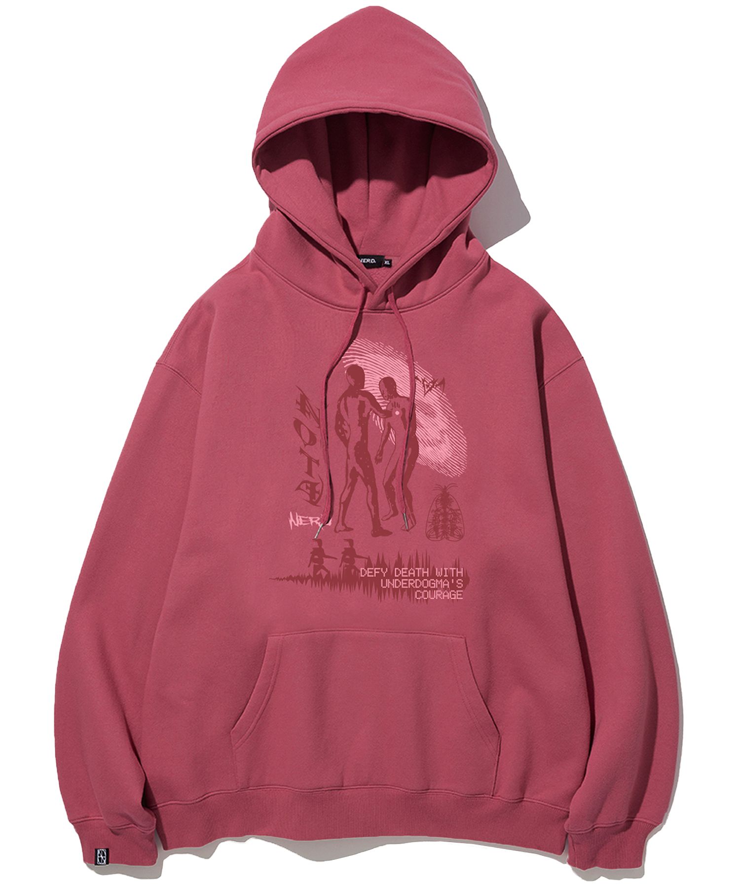 パーカー・フーディ NOT4NERD Defy Death Pullover Hood Pink HD078PK MUSINSA | NOT4NERD Defy Death Pullover Hood - Pink
