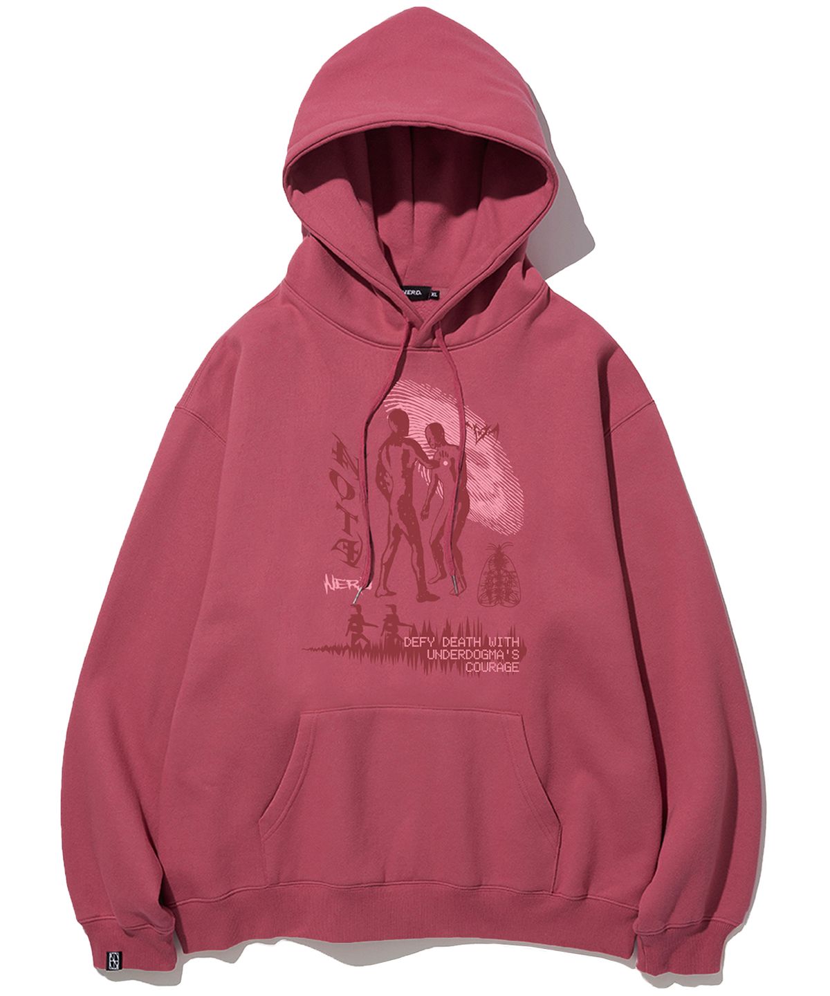 낫포너드(NOT4NERD) Defy Death Pullover Hood - Pink