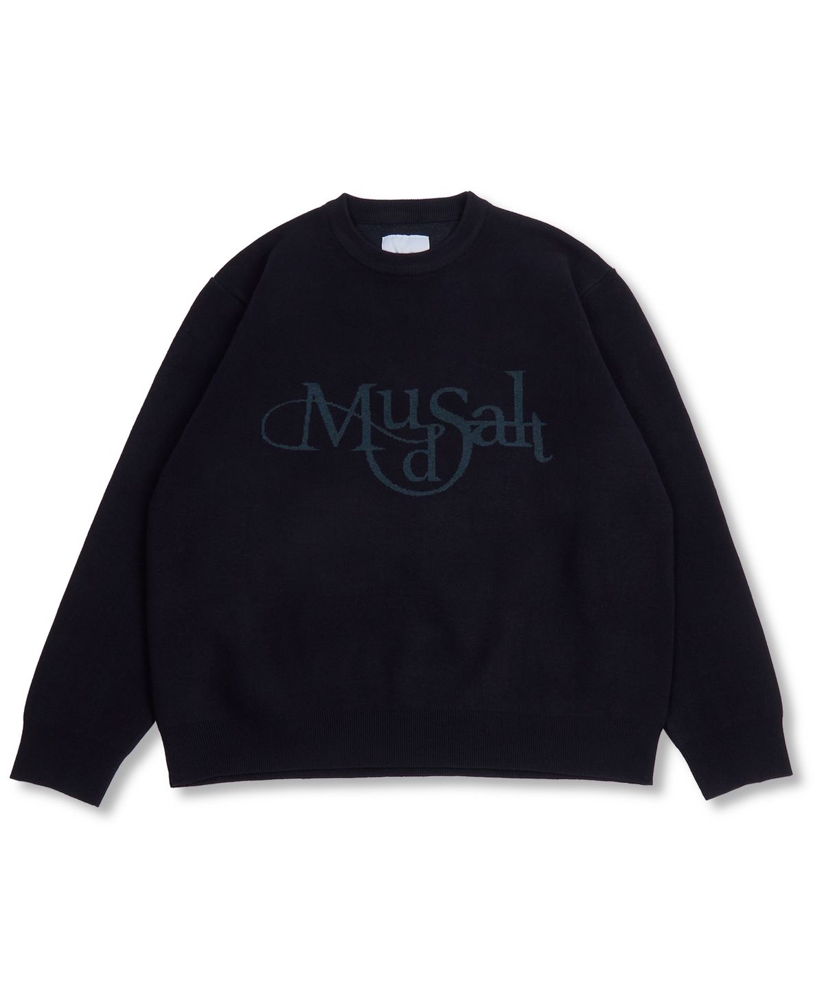 머드솔트(MUDSALT) 머디 니트 크루넥 네이비