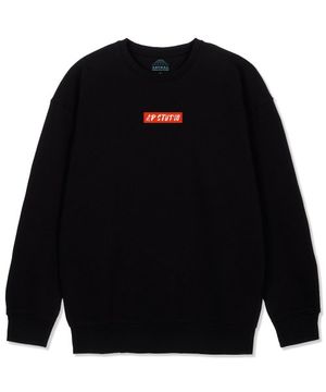 에이피 스튜디오 루즈핏 맨투맨_블랙