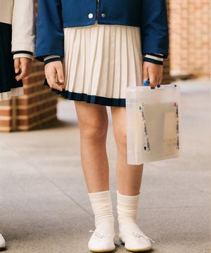 여아 플리츠 스커트(K241SK620P) 아이보리