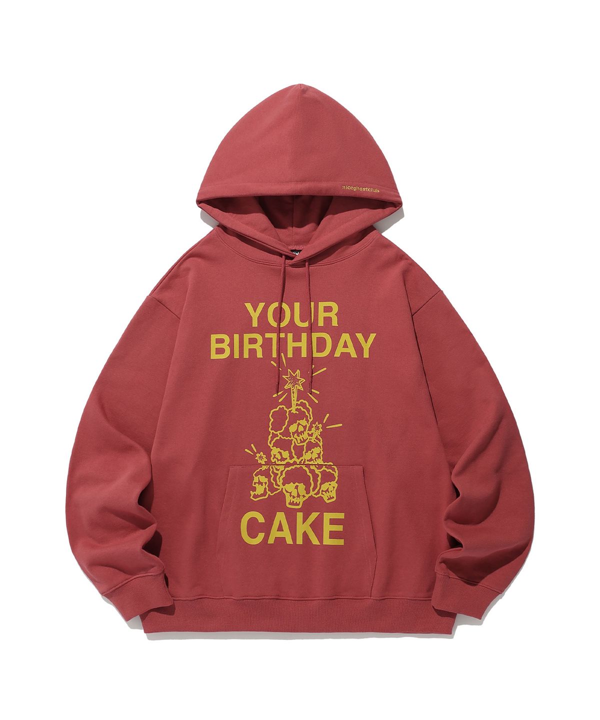 나이스고스트클럽(NICEGHOSTCLUB) CAKE HOODIE_BURGUNDY(NG2ESUM412A)