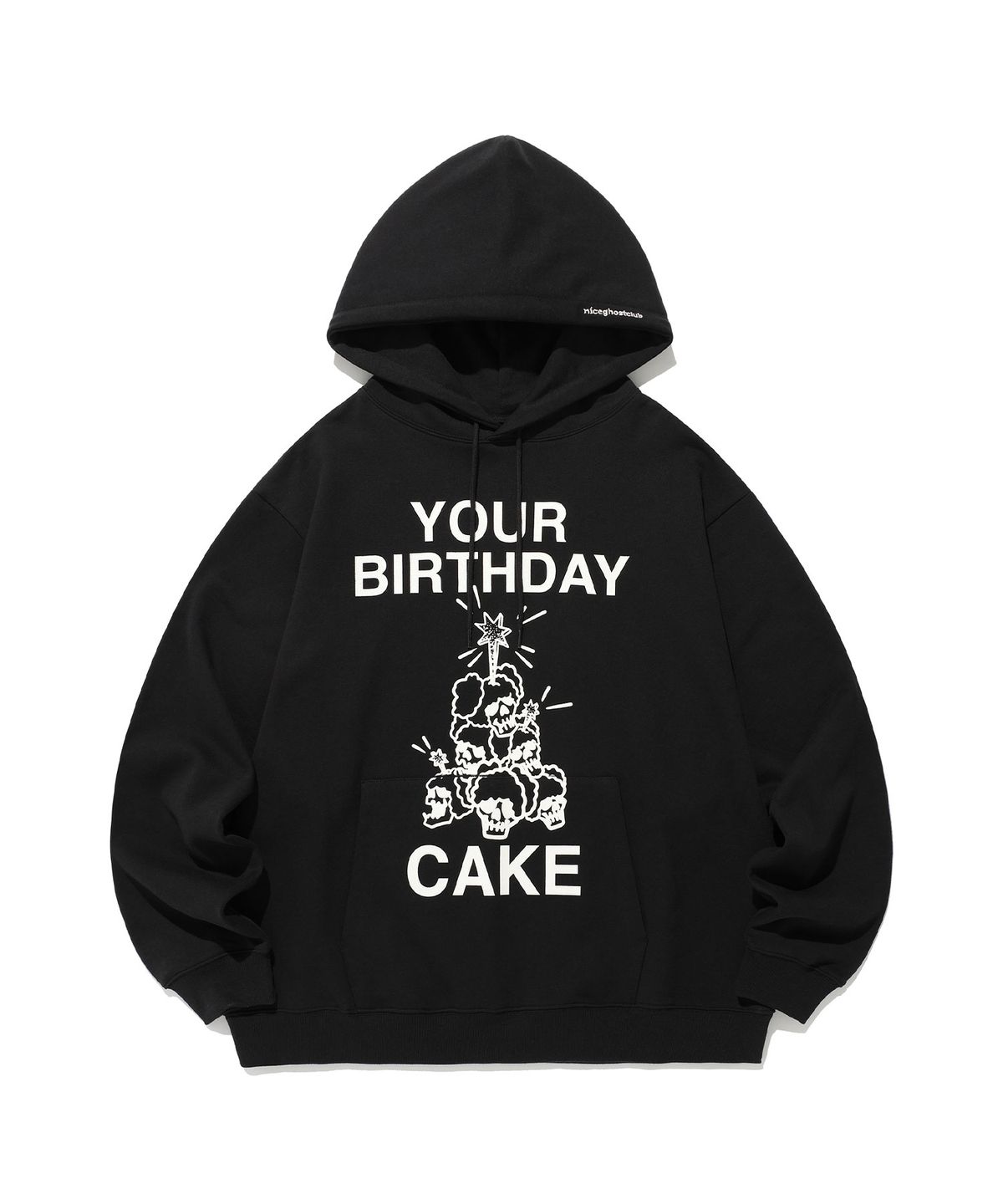 나이스고스트클럽(NICEGHOSTCLUB) CAKE HOODIE_BLACK(NG2ESUM412A)