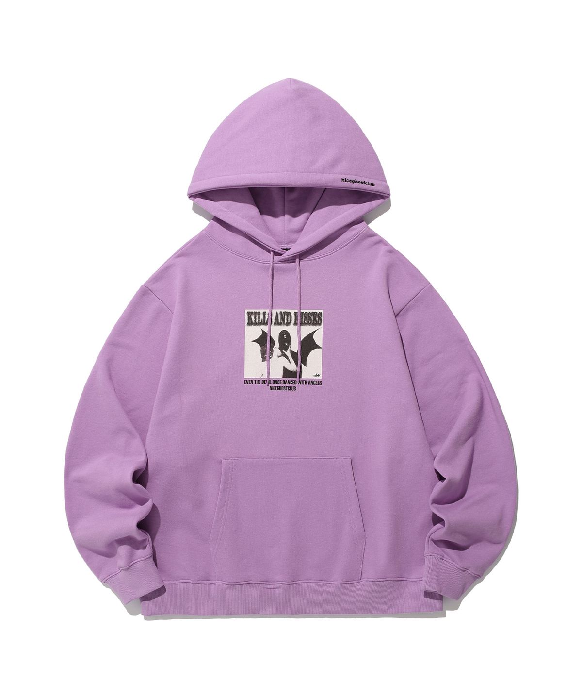 나이스고스트클럽(NICEGHOSTCLUB) KILLS AND KISSES HOODIE_PINK(NG2ESUM415A)
