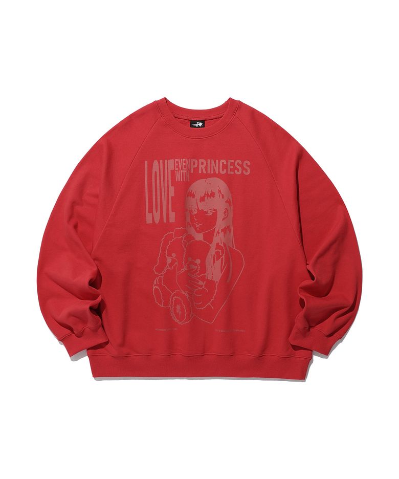 PRINCESS SWEATSHIRTS_RED(NG2ESUM442A)