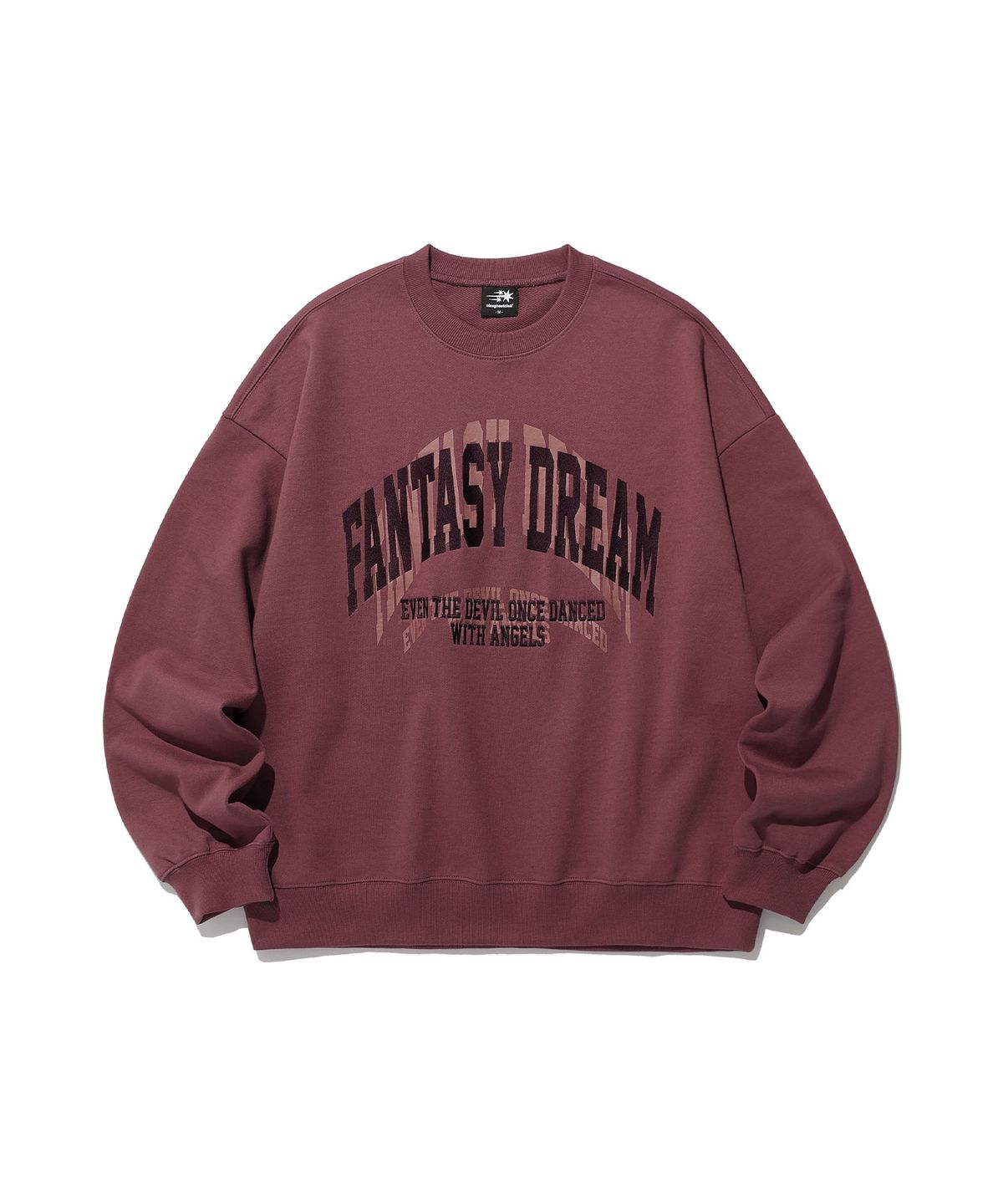 나이스고스트클럽(NICEGHOSTCLUB) FANTASY DREAM APPLIQUE SWEATSHIRTS_BURGUNDY(NG2ESUM444A)