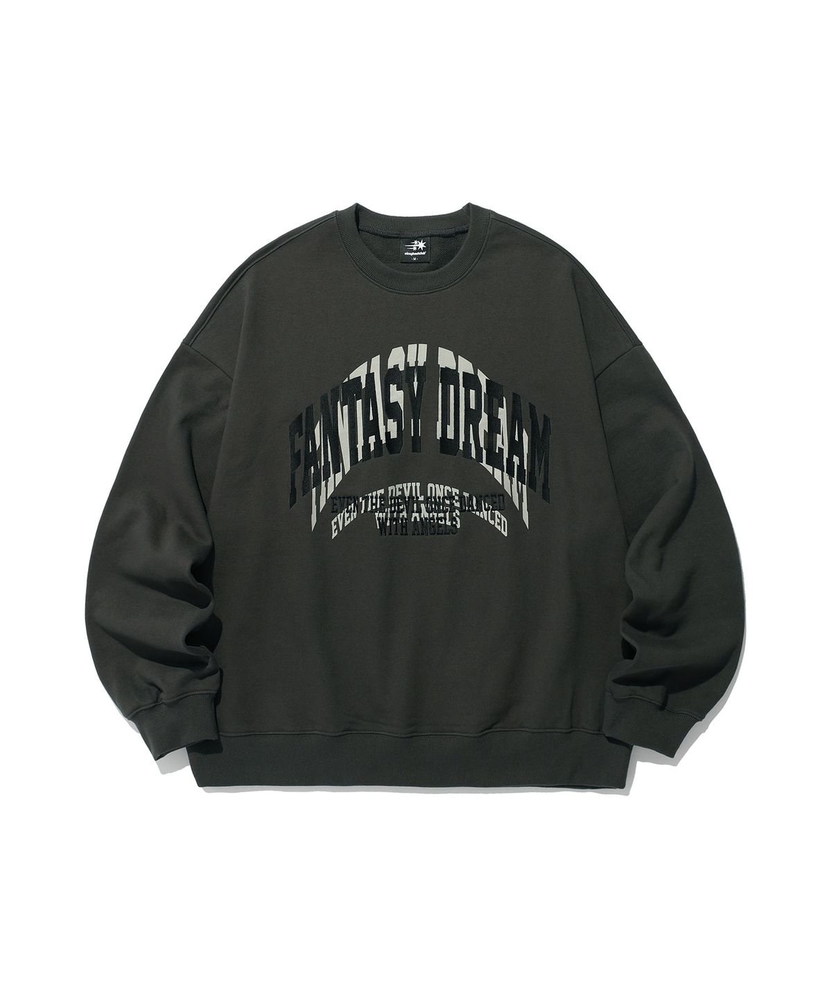 나이스고스트클럽(NICEGHOSTCLUB) FANTASY DREAM APPLIQUE SWEATSHIRTS_CHARCOAL(NG2ESUM444A)