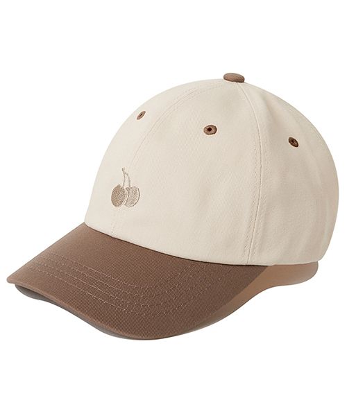 MUSINSA | KIRSH Mono Cherry Color Mix Ball Cap [Cream]