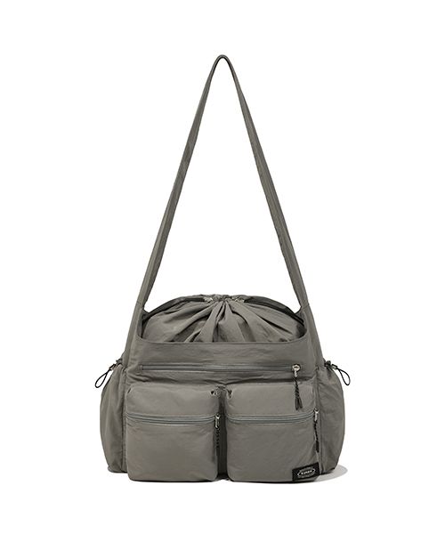 ★KIRSH★ Pocket drawstring crossbody bag light grey MUSINSA | KIRSH Pocket drawstring cross bag [light gray]