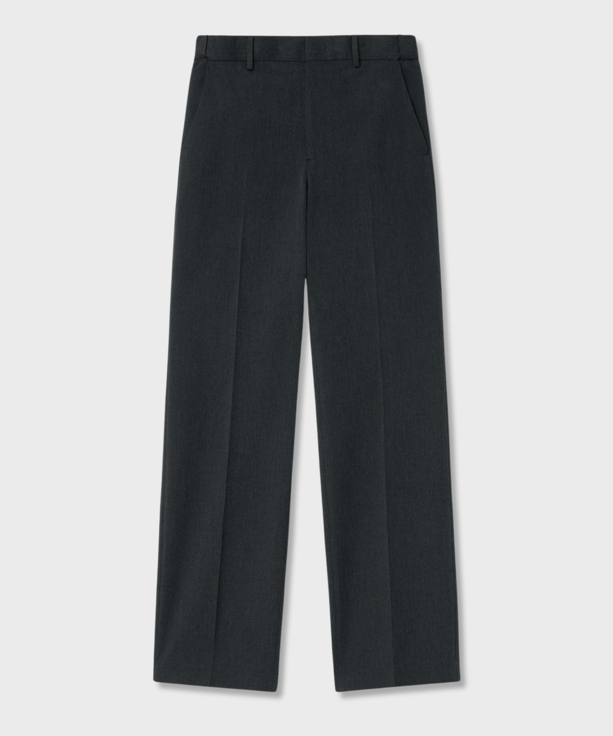 넌블랭크(NONBLANK) [현킴] 세미 와이드 핏 슬랙스_CHARCOAL GREY