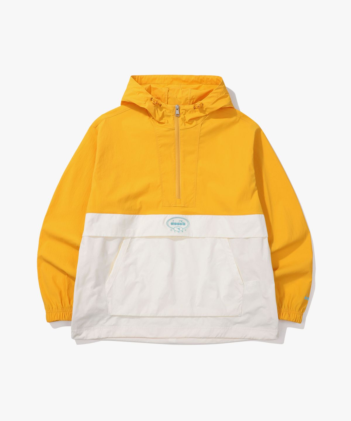 디아도라(diadora) 컴피 우븐 후디 아노락 YELLOW
