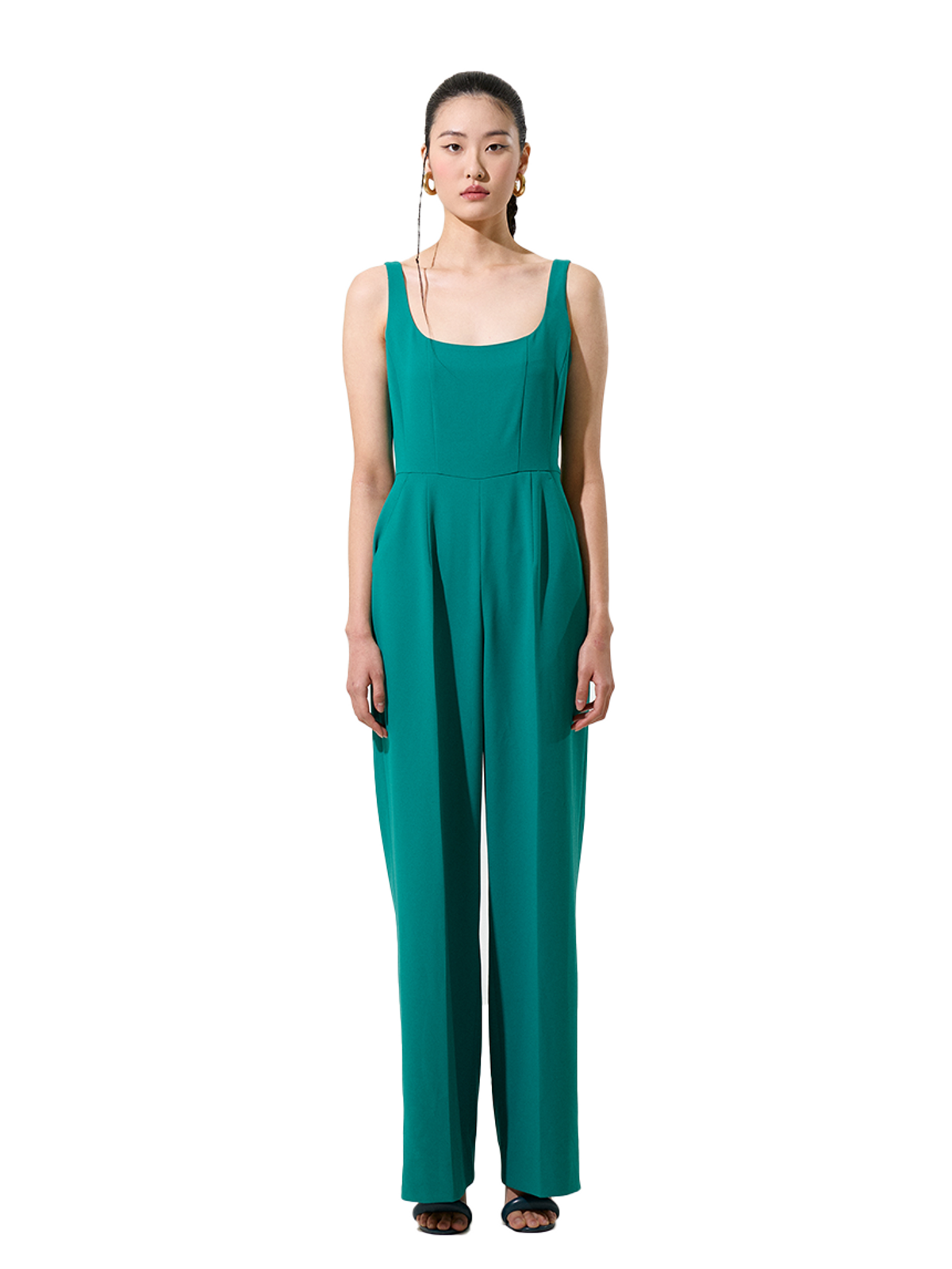 그리디어스(GREEDILOUS) Green Sleeveless Jumpsuit