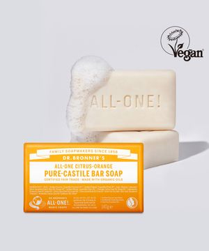 [2PACK]시트러스 오렌지 퓨어 캐스틸 바솝 140g