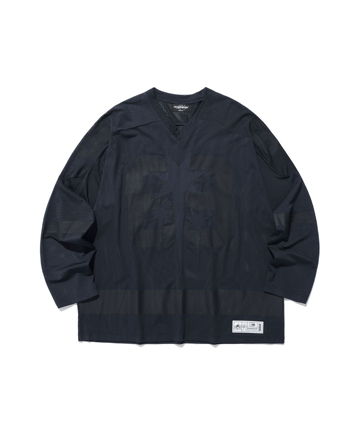 나이스고스트클럽(NICEGHOSTCLUB) MESH FOOTBALL JERSEY_NAVY(NG2ESUT555A)