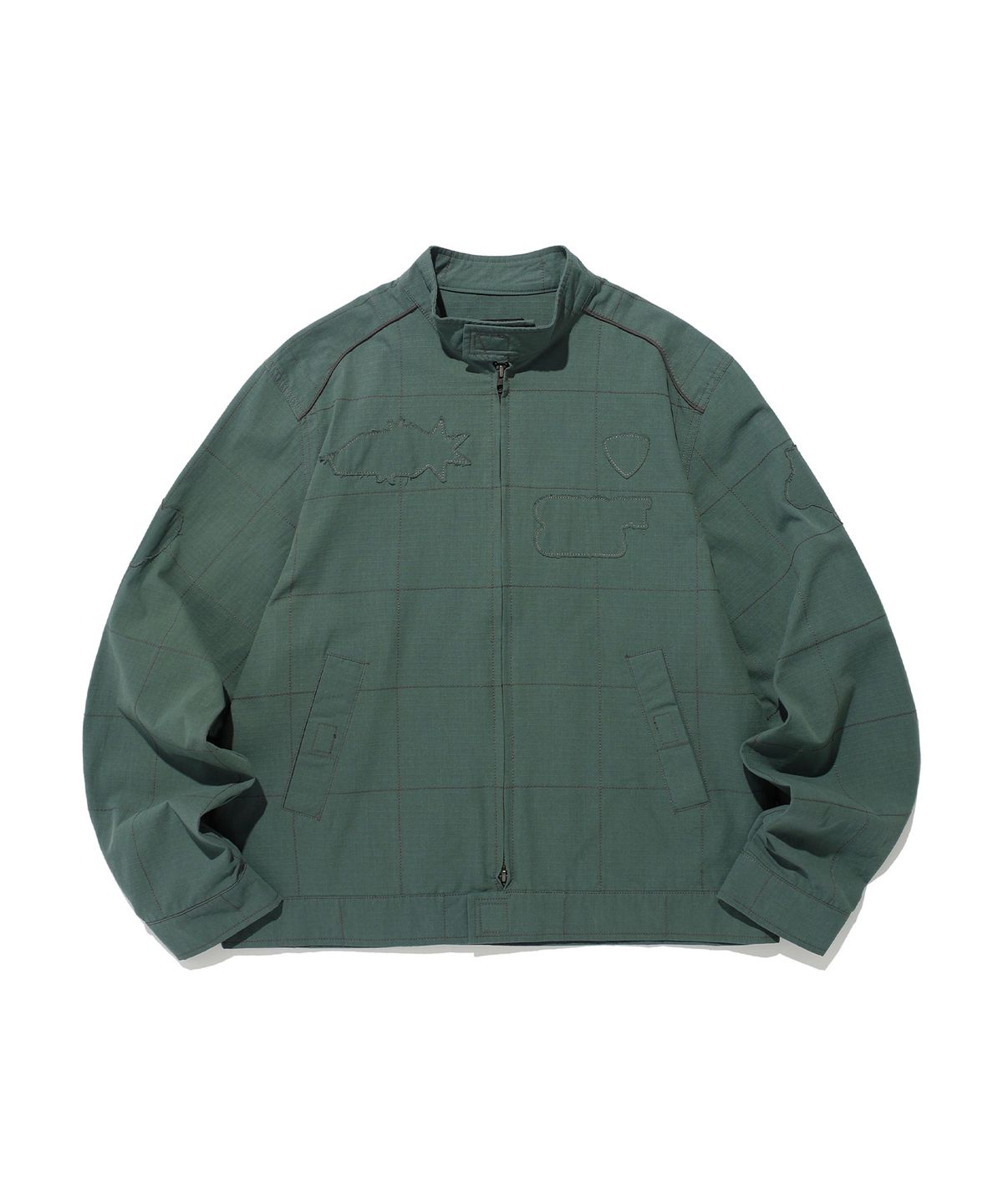 나이스고스트클럽(NICEGHOSTCLUB) WAPPEN RACING JACKET_GREEN(NG2ESUJ200A)