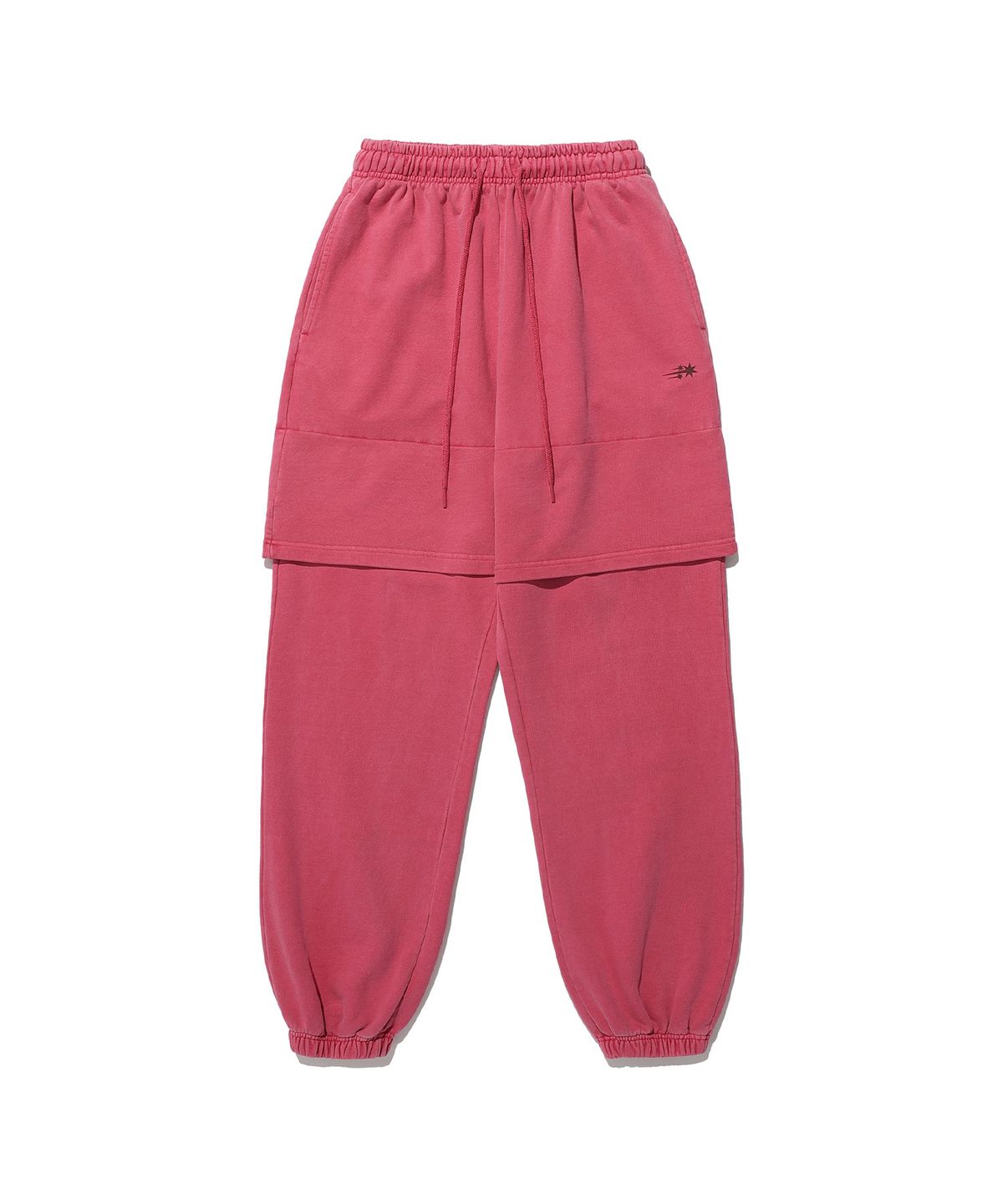 나이스고스트클럽(NICEGHOSTCLUB) PIGMENT LAYERED SWEAT PANTS_RED(NG2ESUPA01A)