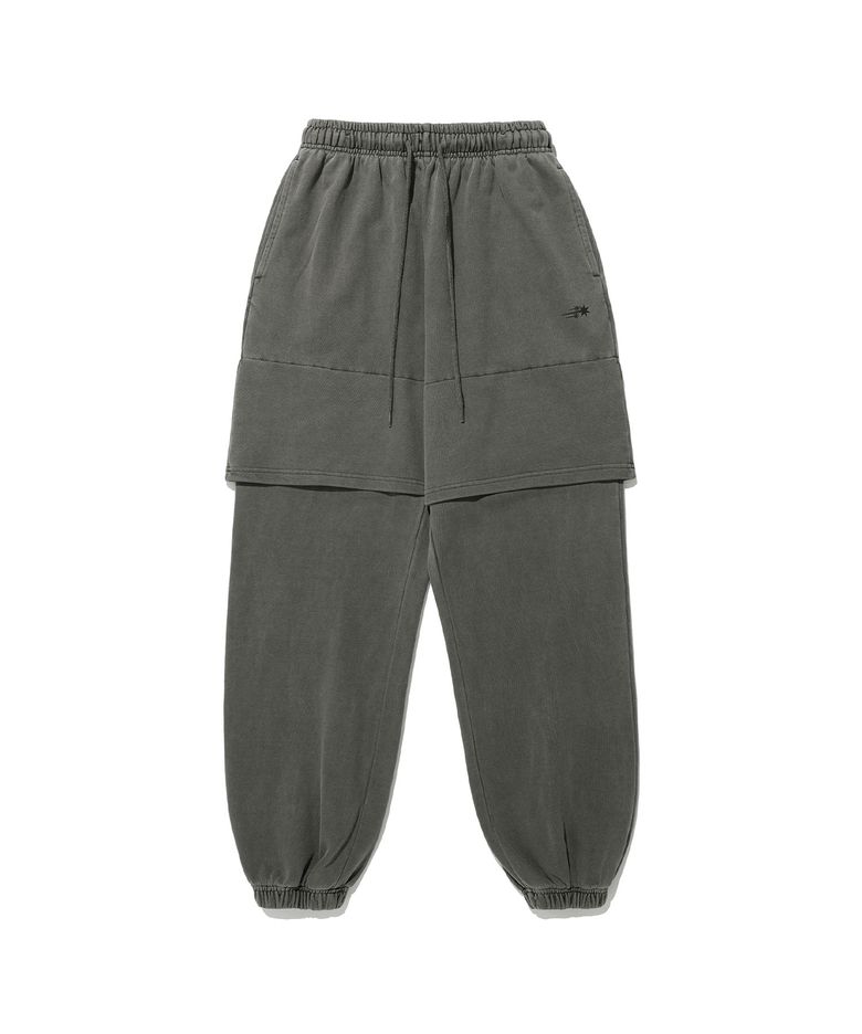 PIGMENT LAYERED SWEAT PANTS_CHARCOAL(NG2ESUPA01A)