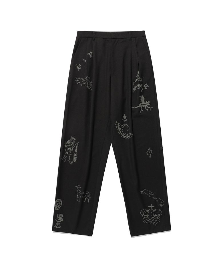 TATTOO TAILORED PANTS_BLACK(NG2ESUPA12A)