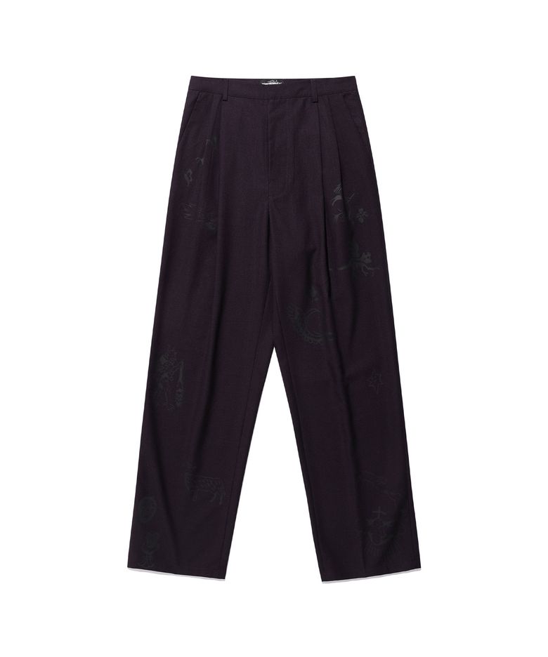 TATTOO TAILORED PANTS_PURPLE(NG2ESUPA12A)