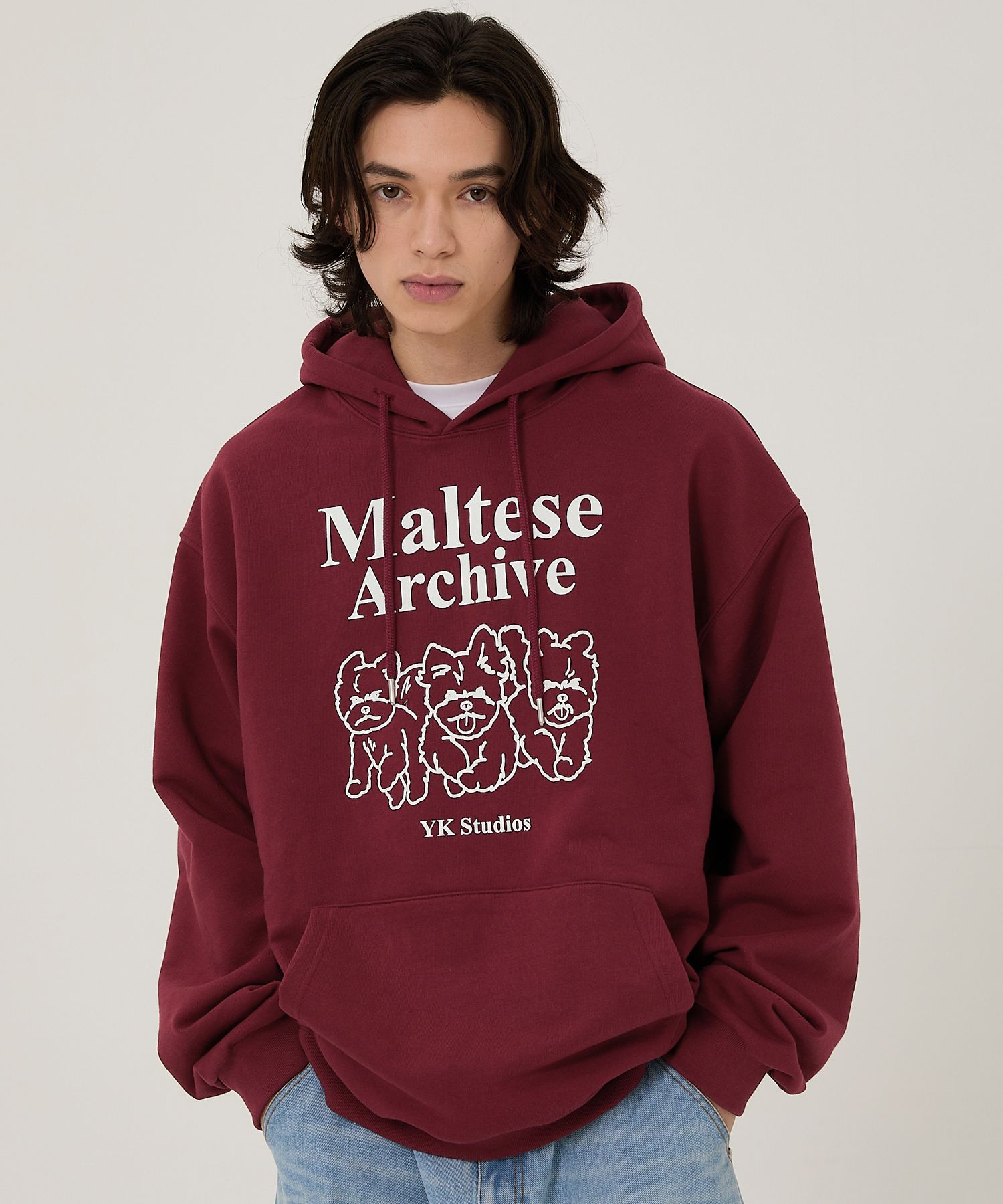 WAIKEI★Maltese archive sweatshirts WAIKEI Maltese Archive Sweatshirts NAVY – SeoulSeoul