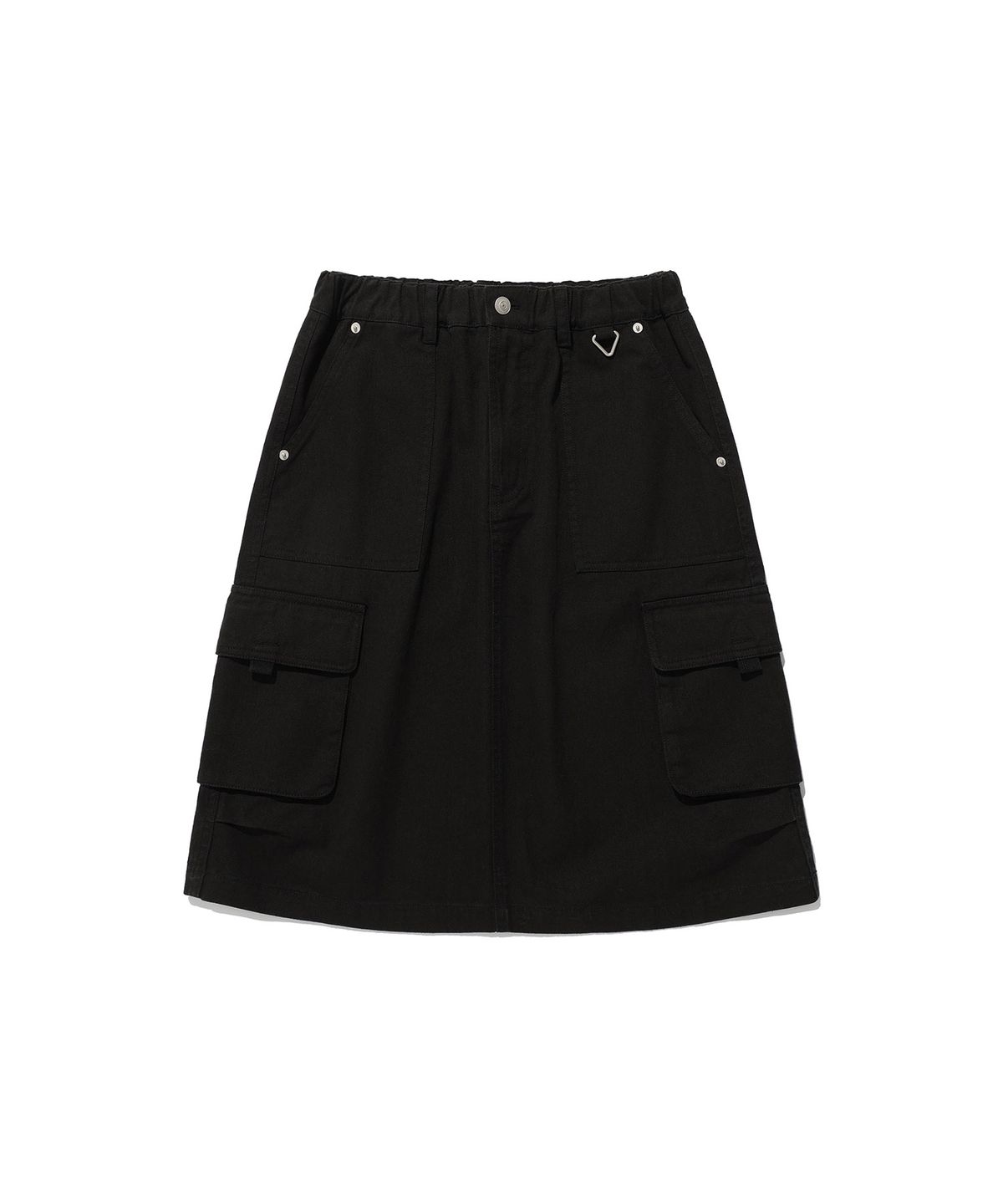 이스트쿤스트(ISTKUNST) CARGO MIDI SKIRT_BLACK(IK2ESFPA90A)