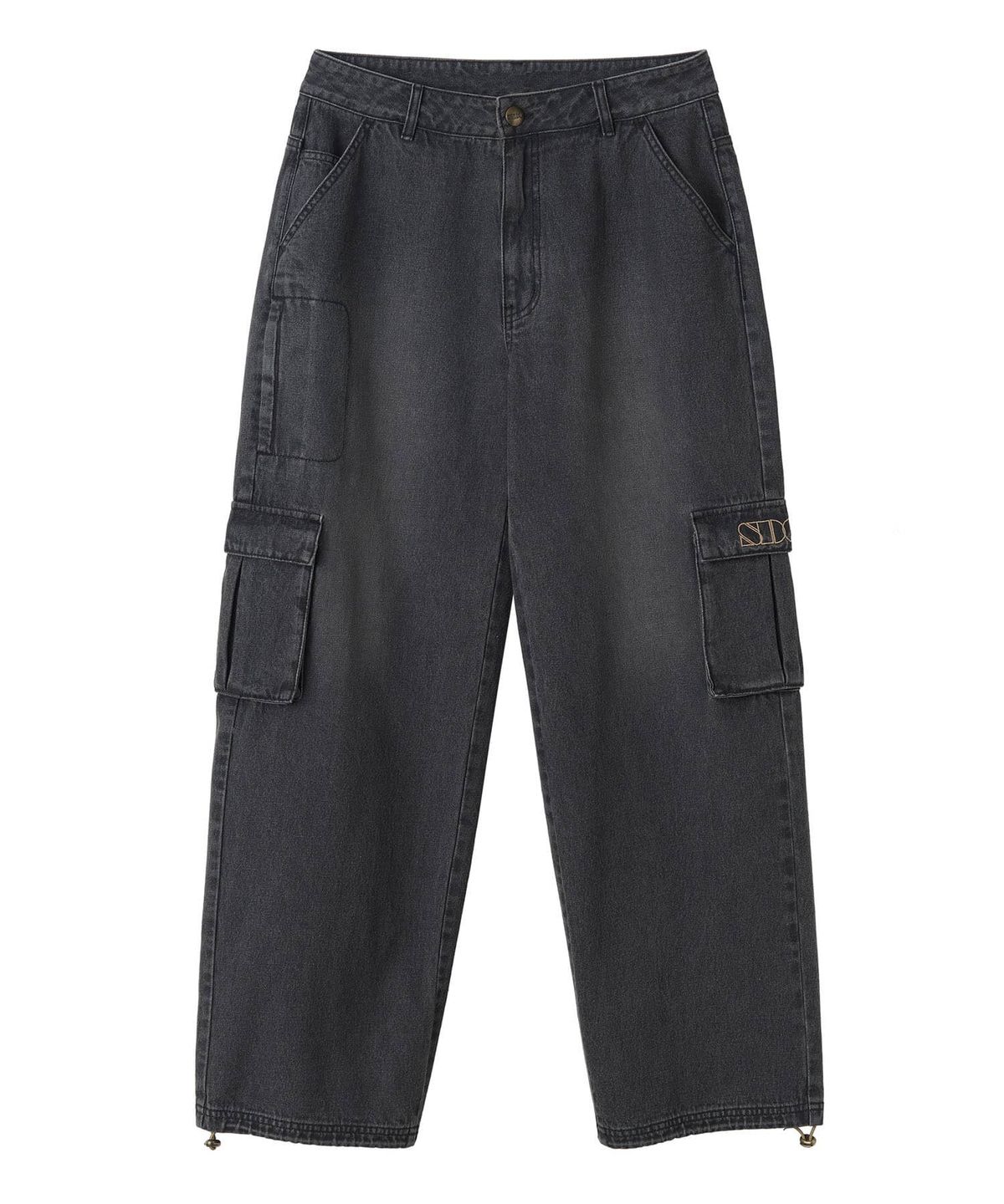 스컬프터(SCULPTOR) Acid Cargo Jogger Pants Washed Black