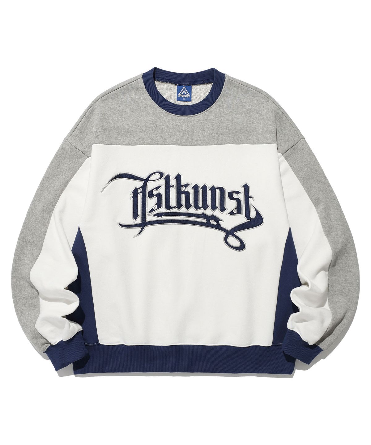 이스트쿤스트(ISTKUNST) SPORTY LINE LOGO SWEATSHIRTS_WHITE(IK2ESMM444A)