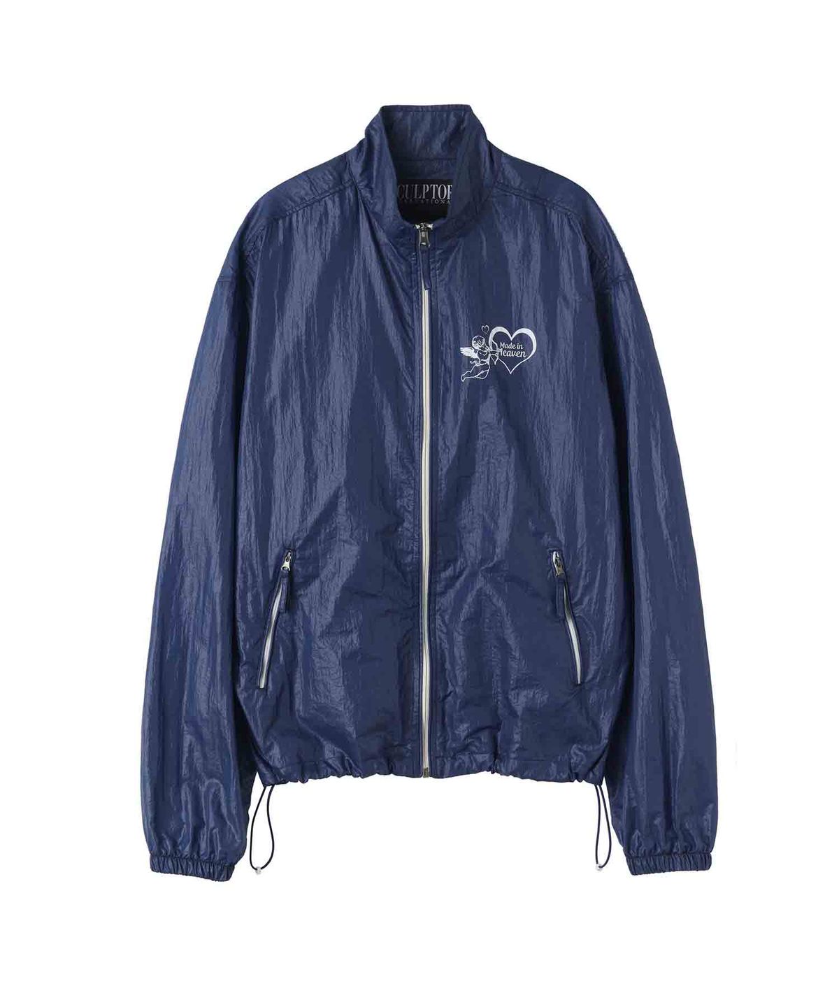 스컬프터(SCULPTOR) Glossy Nylon Jacket Navy