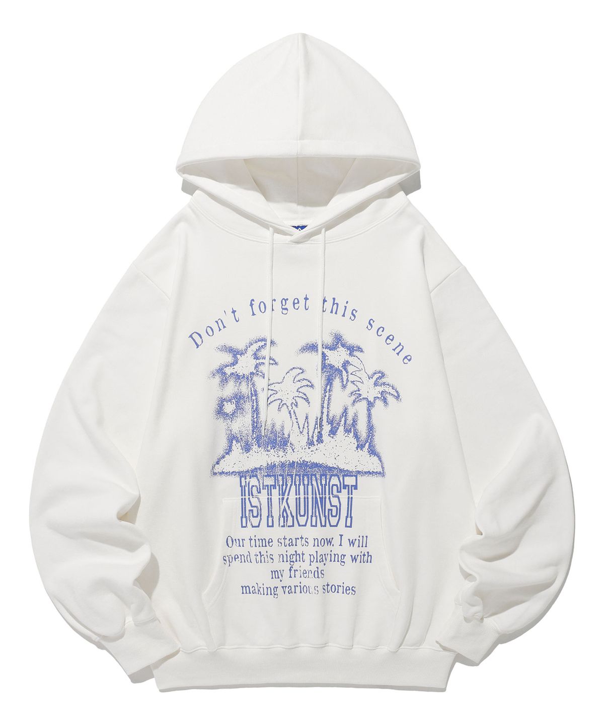 이스트쿤스트(ISTKUNST) PALMTREE HOODIE_WHITE(IK2ESMM408A)