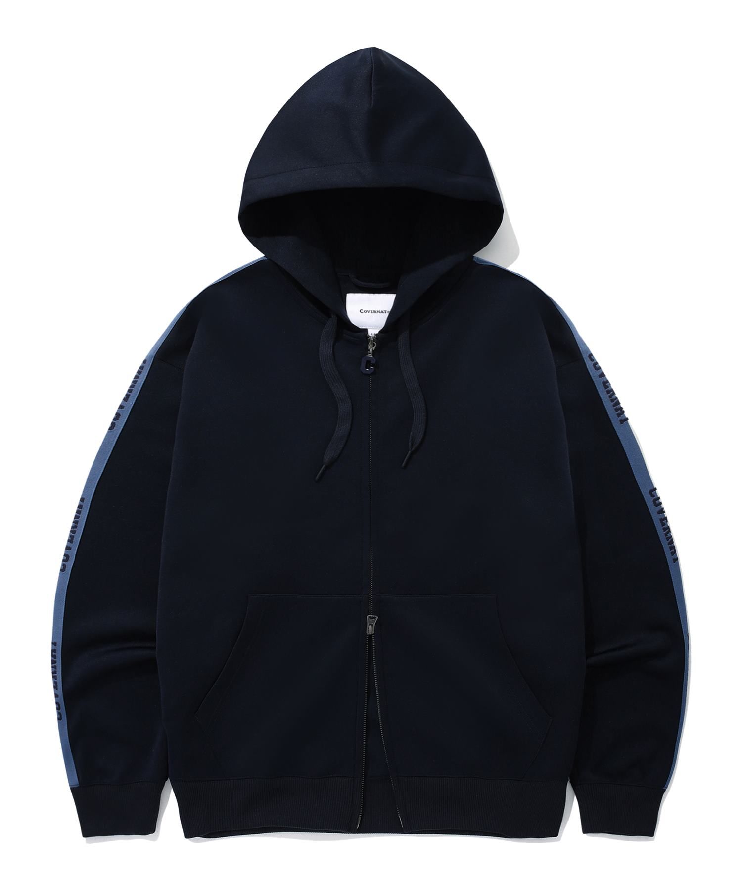 パーカー・フーディ COVERNAT Retro track hoodie zip-up navy MUSINSA | COVERNAT Retro track hoodie zip-up navy